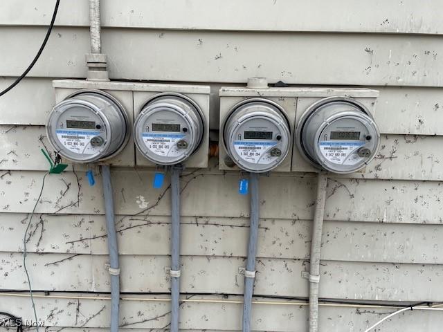 3821 E 55th St, Cleveland, OH 44105 - exterior view of electric meter