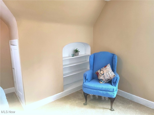 3336 Daleford Rd, Shaker Heights, OH 44120 - sitting room featuring carpet flooring and vaulted ceiling