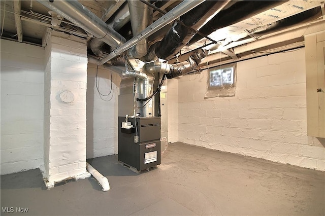 1134 Auburn Pl NW, Canton, OH 44703 - basement with heating unit