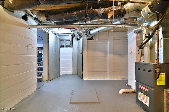 1134 Auburn Pl NW, Canton, OH 44703 - unfinished basement featuring heating unit