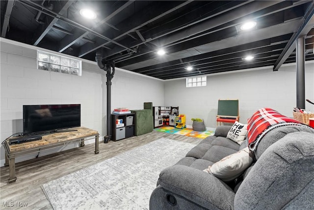 2026 34th St NW, Canton, OH 44709 - living area with wood finished floors