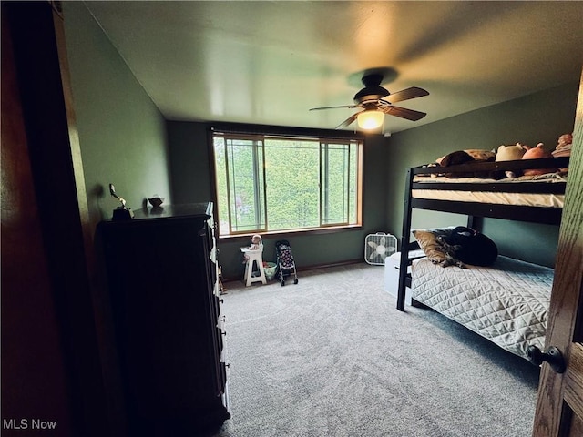 741 Jennings Ave, Salem, OH 44460 - bedroom featuring carpet flooring and ceiling fan