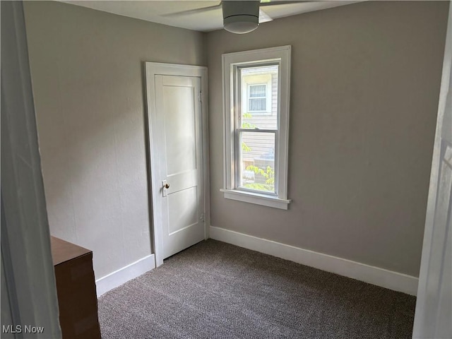 713 Virginia Ave, Akron, OH 44306 - spare room featuring carpet floors and a ceiling fan