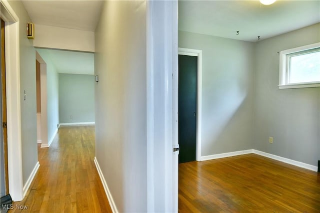 2803 Brunswick Rd, Youngstown, OH 44511 - hall with wood finished floors and baseboards