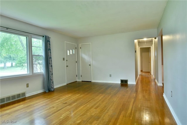 2803 Brunswick Rd, Youngstown, OH 44511 - unfurnished room with attic access and wood finished floors