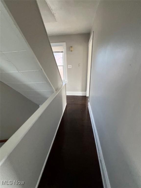 836 E 236th St, Euclid, OH 44123 - hall featuring baseboards and dark wood-type flooring