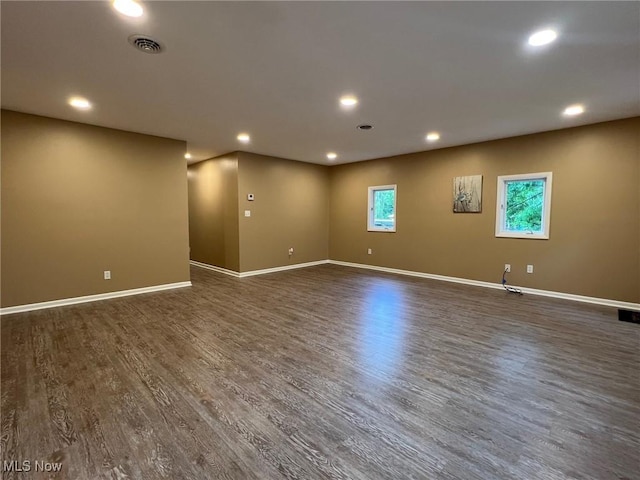 213 Turner Dr, Chardon, OH 44024 - unfurnished room with healthy amount of natural light, dark wood finished floors, and recessed lighting