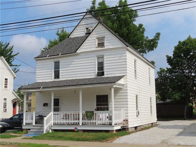 269 Wheeler St, Akron, OH 44304 - view of front of house with a porch and a shingled roof