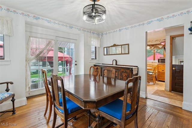 348 E Broad St, Newton Falls, OH 44444 - dining space featuring light wood finished floors and healthy amount of natural light