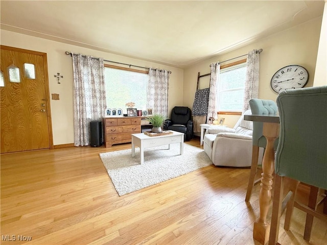 3522 Oakdale Ave, Lorain, OH 44055 - living room featuring light wood finished floors and baseboards