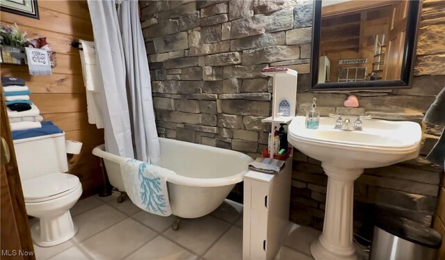 9246 State Route 555, Cutler, OH 45724 - bathroom with tile patterned floors and a soaking tub