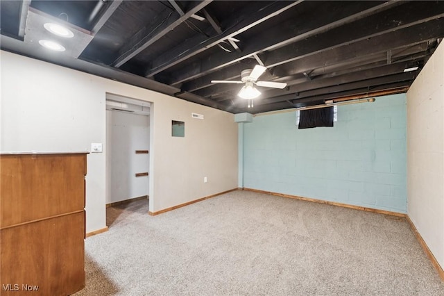 3594 Heckman St NW, Uniontown, OH 44685 - finished below grade area with carpet and baseboards