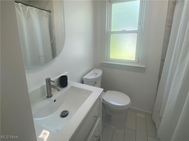 109 Avalon Ave, Bedford, OH 44146 - full bathroom featuring vanity, tile patterned flooring, and a shower with curtain
