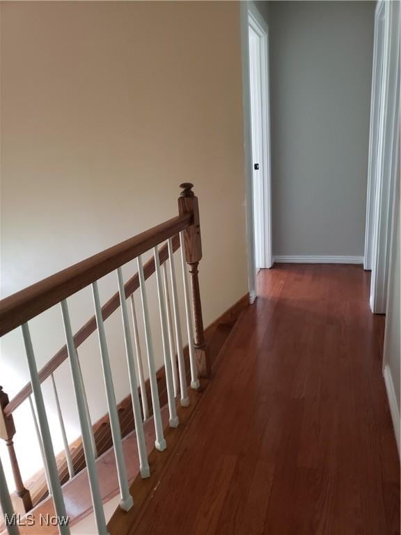 1310 Oxbow Rd, Belpre, OH 45714 - hall with dark wood-type flooring