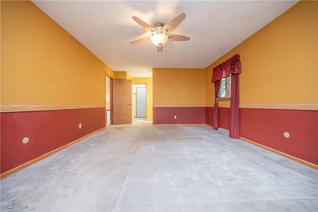 3355 Waterford Rd, New Waterford, OH 44445 - unfurnished room with ceiling fan and carpet