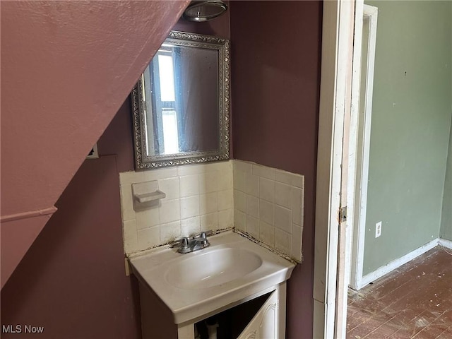 816 W 22nd St, Lorain, OH 44052 - bathroom featuring vanity and a textured ceiling