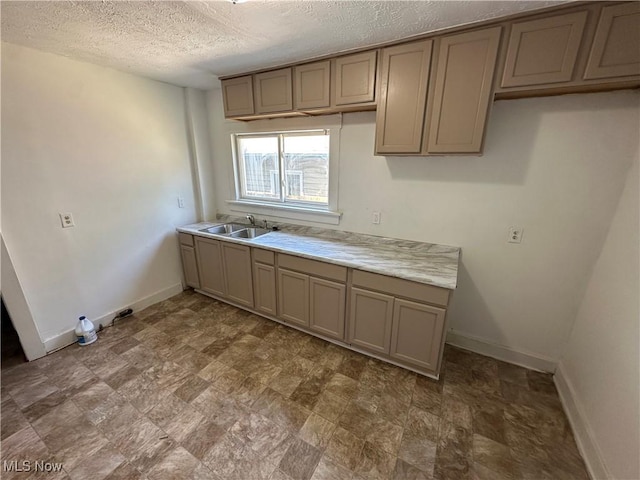 841 Kling St, Akron, OH 44311 - kitchen with light countertops and a textured ceiling