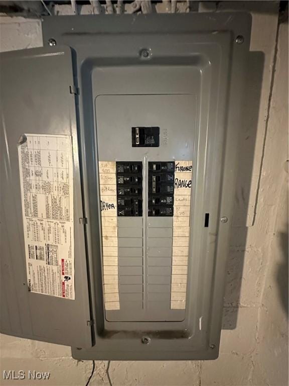 841 Kling St, Akron, OH 44311 - utility room with electric panel