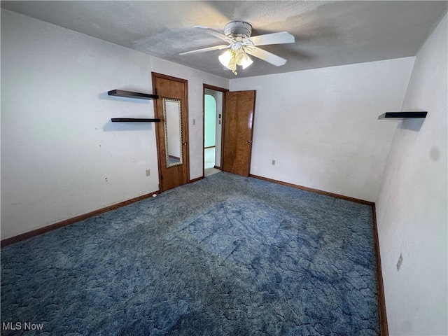 1605 Gihon Rd, Parkersburg, WV 26101 - unfurnished bedroom featuring carpet flooring and a ceiling fan