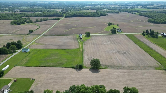14260 Canaan Center Rd, Creston, OH 44217 - aerial view of property's location featuring rural landscape and large plots for crops