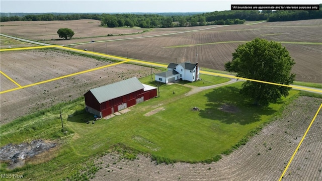 14260 Canaan Center Rd, Creston, OH 44217 - view of rural area featuring property parcel outlined