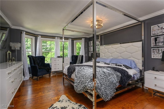 3595 Vineyard Ave NW, Canton, OH 44708 - bedroom featuring ornamental molding and wood-type flooring