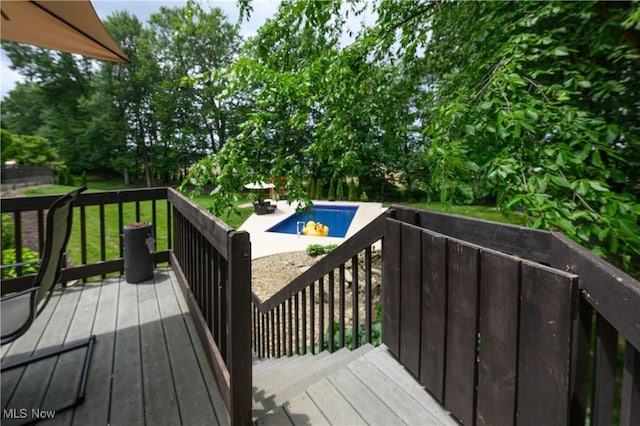 3595 Vineyard Ave NW, Canton, OH 44708 - view of wooden terrace