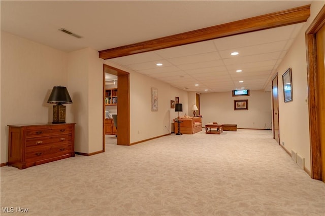 221 Winston Ave NE, North Canton, OH 44720 - sitting room with recessed lighting and light colored carpet