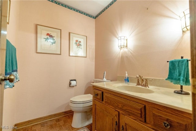 221 Winston Ave NE, North Canton, OH 44720 - half bathroom with toilet and vanity