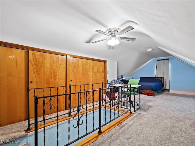 4707 Grantwood Dr, Parma, OH 44134 - bedroom featuring vaulted ceiling and carpet flooring