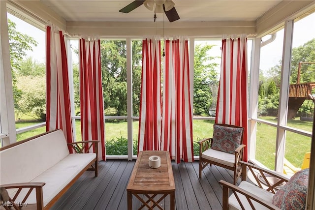 121 Sycamore Pl, Oberlin, OH 44074 - sunroom with hardwood / wood-style floors