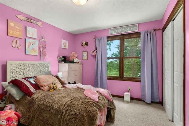 1345 County Road 16, New London, OH 44851 - carpeted bedroom featuring a textured ceiling