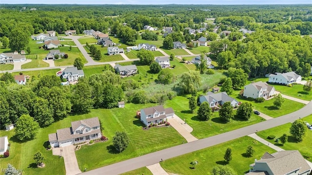4670 King Meadow Trl, Kent, OH 44240 - aerial view of residential area featuring a heavily wooded area