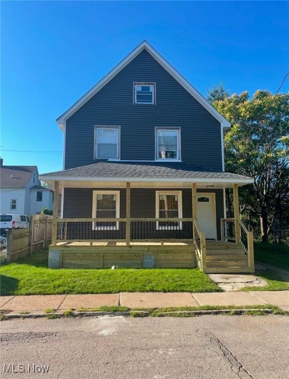 1431 Rowley Ave, Cleveland, OH 44109 - view of front of home with a porch
