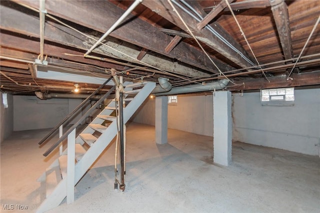1431 Rowley Ave, Cleveland, OH 44109 - below grade area featuring stairway