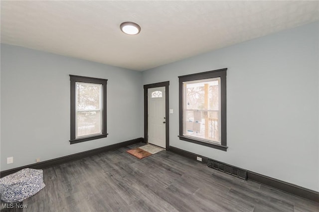 1431 Rowley Ave, Cleveland, OH 44109 - foyer featuring dark wood-type flooring and healthy amount of natural light
