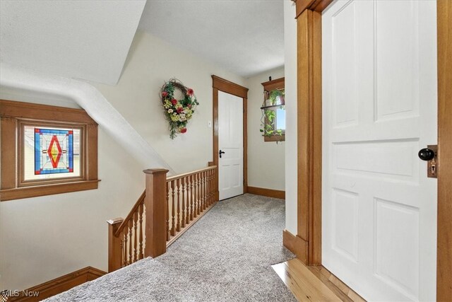 201 E Spring St, Marietta, OH 45750 - corridor with an upstairs landing and baseboards