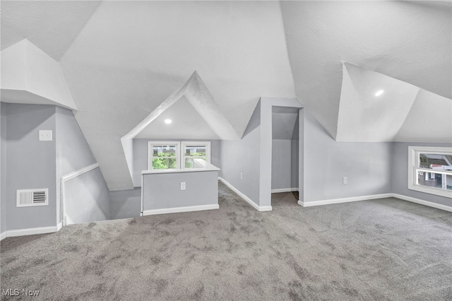 12616 Arlington Ave, Cleveland, OH 44108 - additional living space with carpet floors and vaulted ceiling