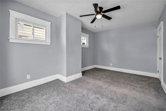 12616 Arlington Ave, Cleveland, OH 44108 - carpeted spare room featuring baseboards and a ceiling fan