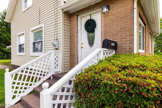 2830 Harmont Ave NE, Canton, OH 44705 - entrance to property with brick siding