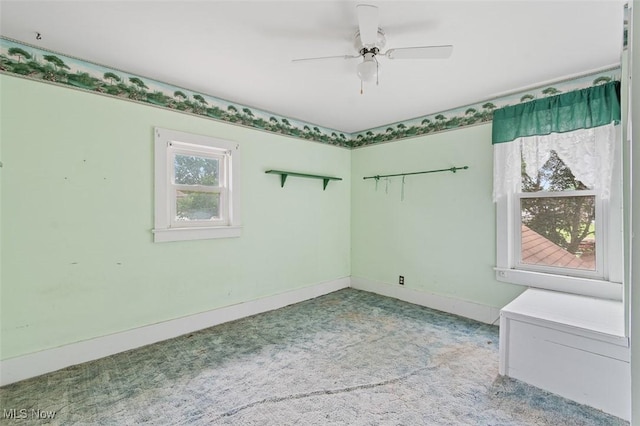 436 N Portage St, Doylestown, OH 44230 - spare room with carpet and ceiling fan
