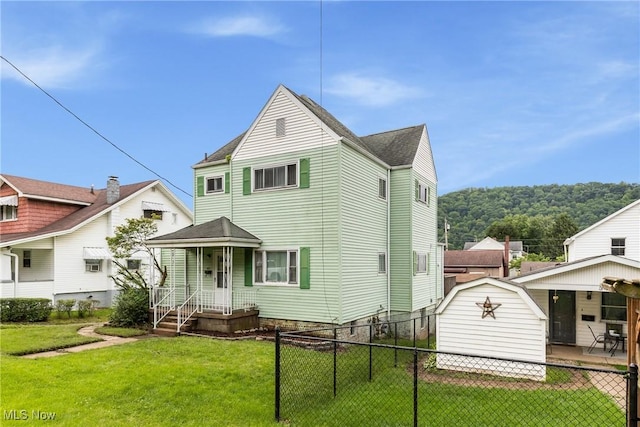 3480 Central Ave, Shadyside, OH 43947 - view of front of house with a shed and a shingled roof
