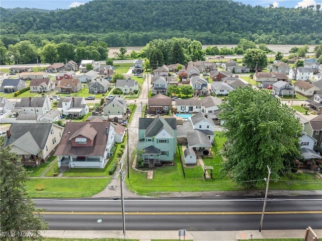 3480 Central Ave, Shadyside, OH 43947 - aerial view of residential area featuring a forest