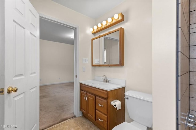 3480 Central Ave, Shadyside, OH 43947 - bathroom with vanity and tile patterned flooring