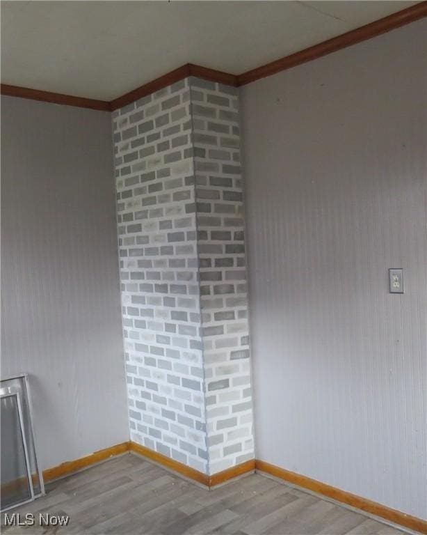 104 Jefferson St, Belmont, OH 43718 - spare room with ornamental molding and wood finished floors