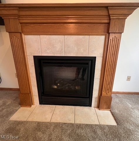 2132 University Commons Dr SE, Massillon, OH 44646 - detailed view of carpet floors and a fireplace
