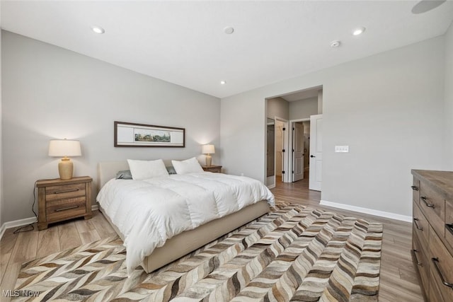 23761 St Andrews Dr, Columbia Station, OH 44028 - bedroom with light wood finished floors and recessed lighting
