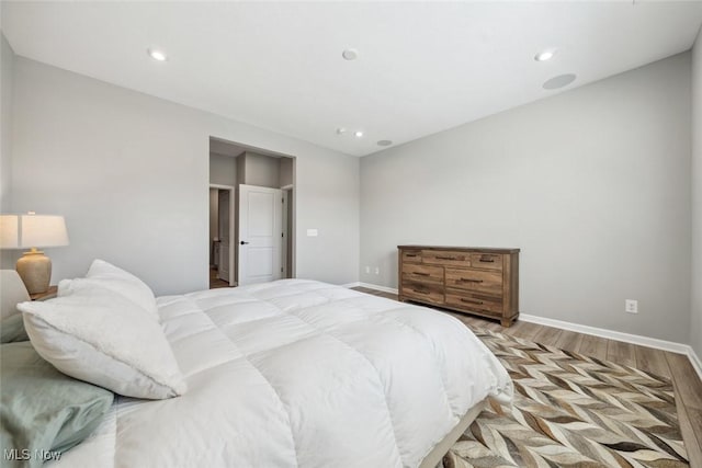 23761 St Andrews Dr, Columbia Station, OH 44028 - bedroom with light wood-style flooring and recessed lighting