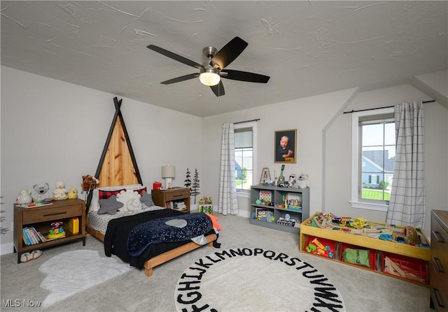7324 Roman Ave NW, Massillon, OH 44646 - bedroom featuring carpet flooring and ceiling fan