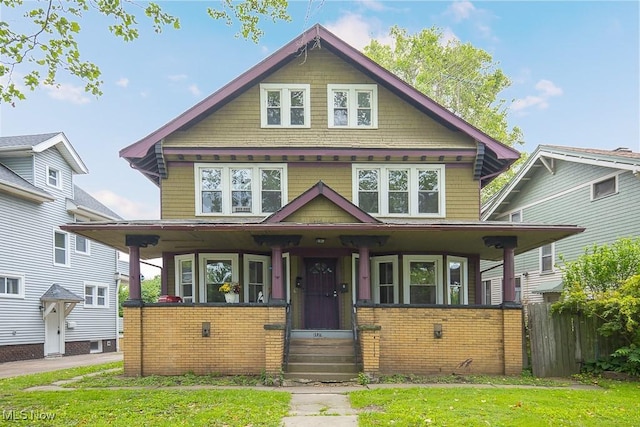 3139 W Blvd, Cleveland, OH 44111 - view of front facade with a porch and brick siding